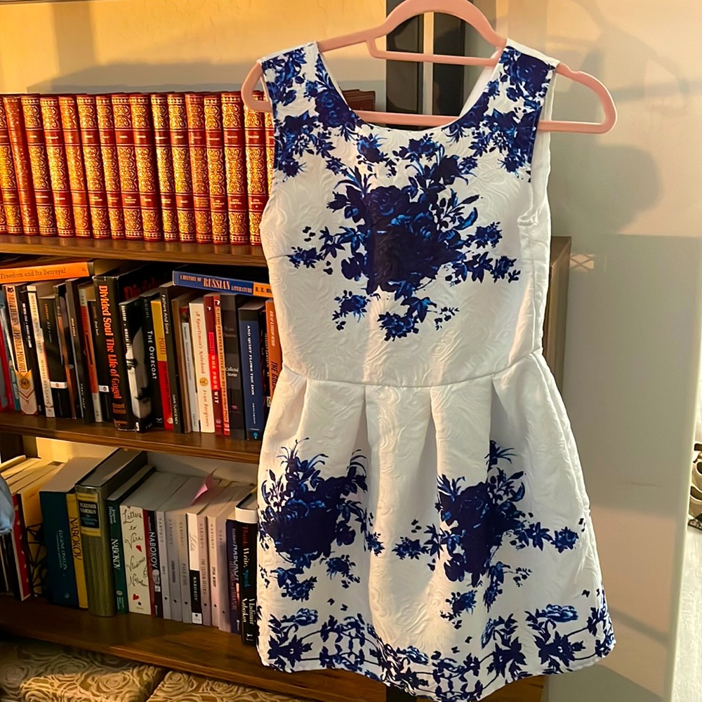 White floral summer dress